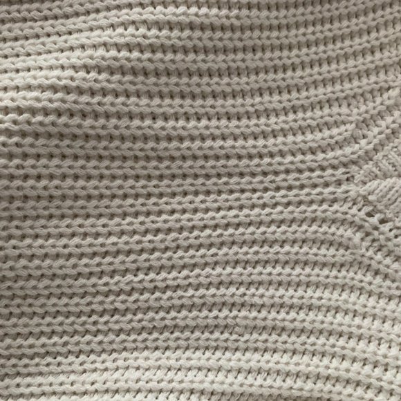 ECO by Design Beige Sweater with Shoulder Pads - Picture 8 of 8